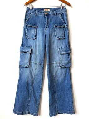 Kut From The Kloth Wide Leg Cargo Jeans 6